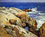Maine Canvas Paintings - The Maine Coast